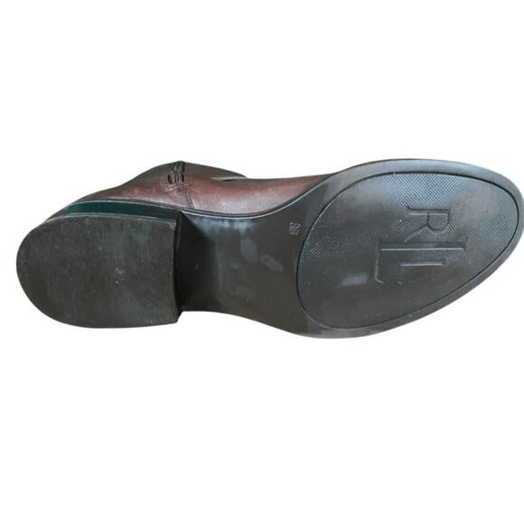 Lauren Ralph Lauren Marion Brown Leather Equestrian Riding Boots Size 8 - Picture 7 of 8